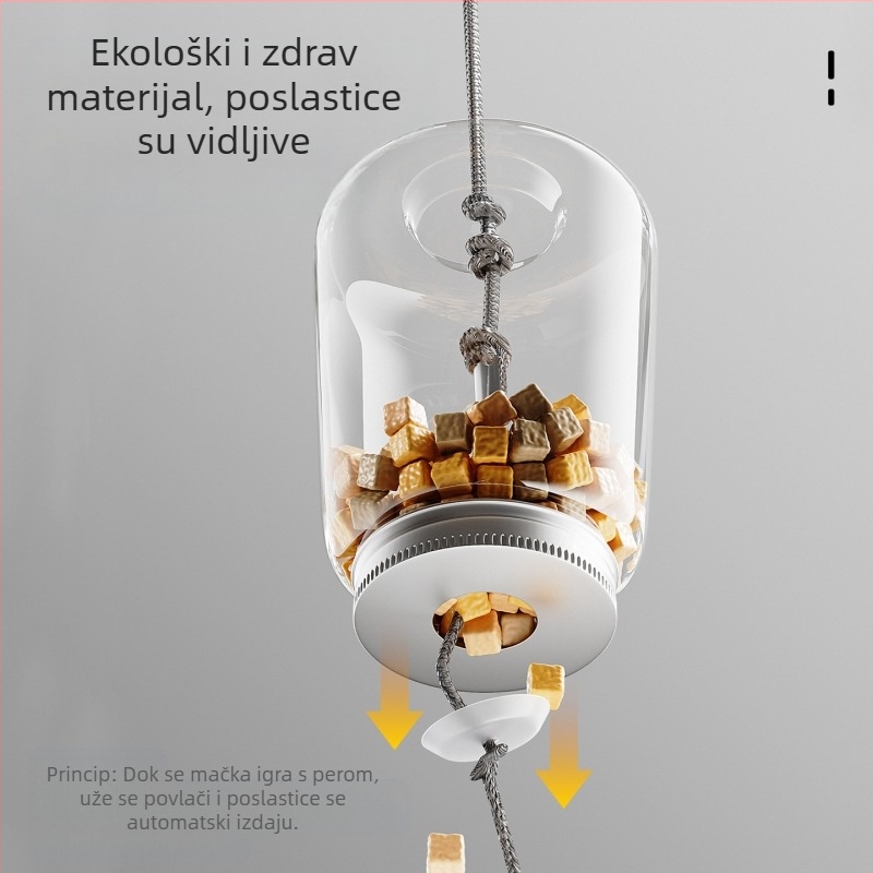 Edukativna igračka za mačke, liofilizirana loptica za otkrivanje curenja hrane za ublažavanje dosade, igračka za inteligenciju pasa i mačaka, uređaj za otkrivanje curenja hrane za kućne ljubimce