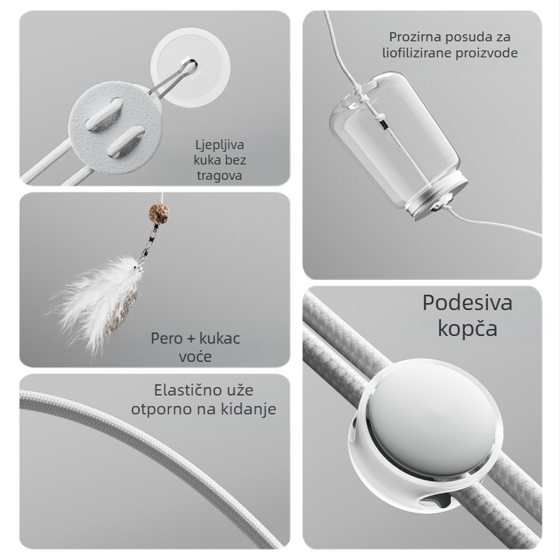 Edukativna igračka za mačke, liofilizirana loptica za otkrivanje curenja hrane za ublažavanje dosade, igračka za inteligenciju pasa i mačaka, uređaj za otkrivanje curenja hrane za kućne ljubimce