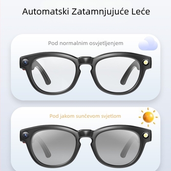 800W HD pametna kamera sa zaštitom od podrhtavanja, Bluetooth naočale za video, snimanje fotografija, prepoznavanje i prevođenje