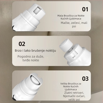 Big Guest brusilica za nokte za kućne ljubimce, električni trimer za nokte, škare za nokte za mačke i pse, čišćenje noktiju, škare za nokte za kućne ljubimce, vruće