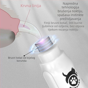 Big Guest brusilica za nokte za kućne ljubimce, električni trimer za nokte, škare za nokte za mačke i pse, čišćenje noktiju, škare za nokte za kućne ljubimce, vruće