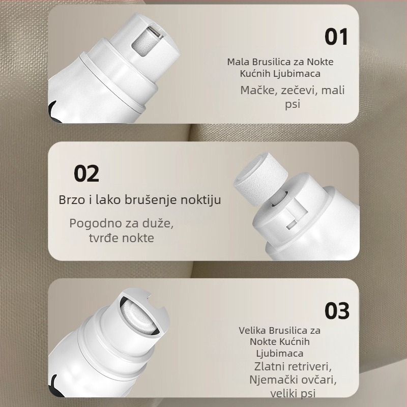 Big Guest brusilica za nokte za kućne ljubimce, električni trimer za nokte, škare za nokte za mačke i pse, čišćenje noktiju, škare za nokte za kućne ljubimce, vruće