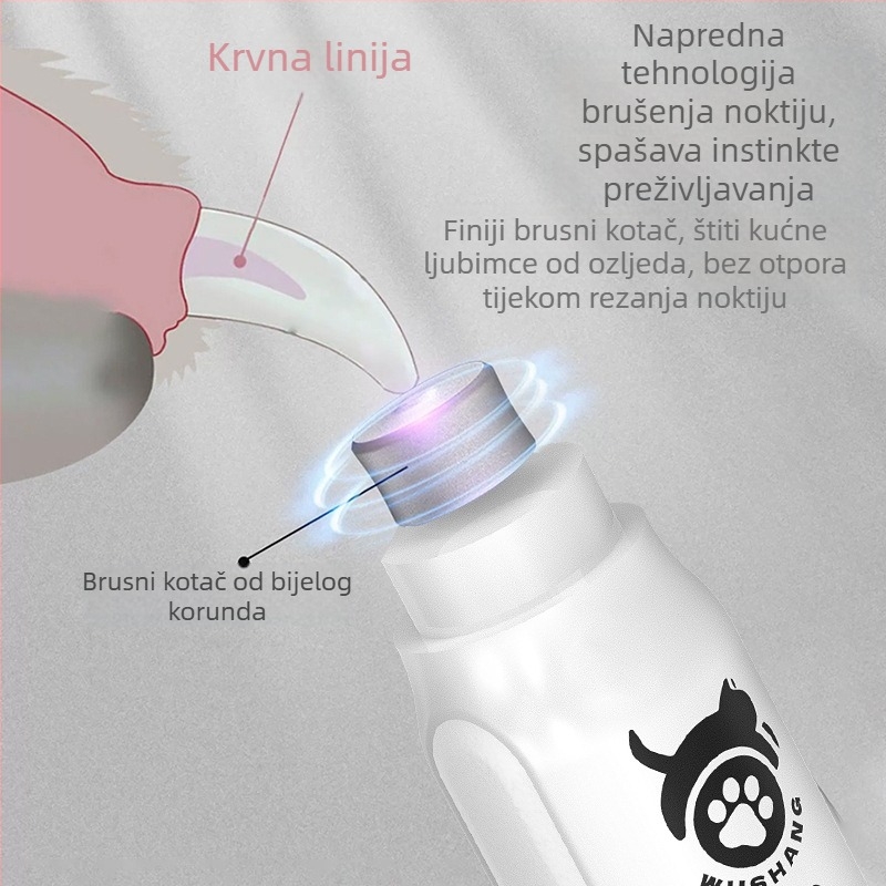 Big Guest brusilica za nokte za kućne ljubimce, električni trimer za nokte, škare za nokte za mačke i pse, čišćenje noktiju, škare za nokte za kućne ljubimce, vruće