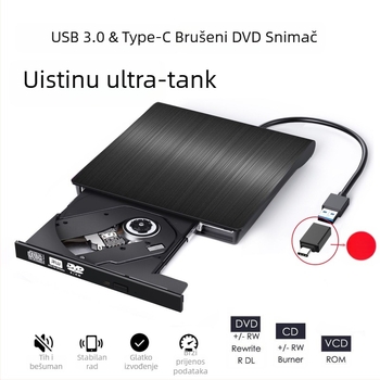 Proizvođač, izvozni namjenski neutralni USB3.0 vanjski DVD snimač, pravi ultra tanki player, 8-brzinski D9 snimač