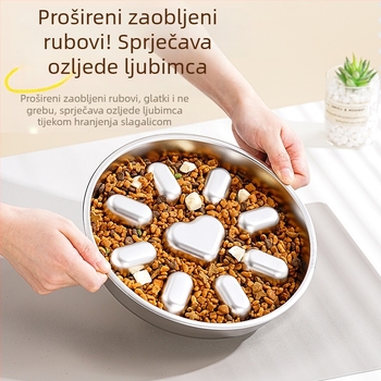 Zdjela za kućne ljubimce Zdjela za sporu hranu Lavica za pse Zdjela za pse Zdjela za vodu od nehrđajućeg čelika Zaštita za vrat Zdjela za jelo Zdjela za pseću hranu Zdjela za pseću hranu Oprema za kućne ljubimce