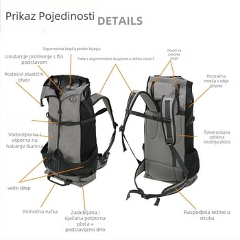 Višenamjenski vanjski ruksak za velike pse, ruksak protiv puzanja za velike pse, ruksak za šetnju i bijeg pasa