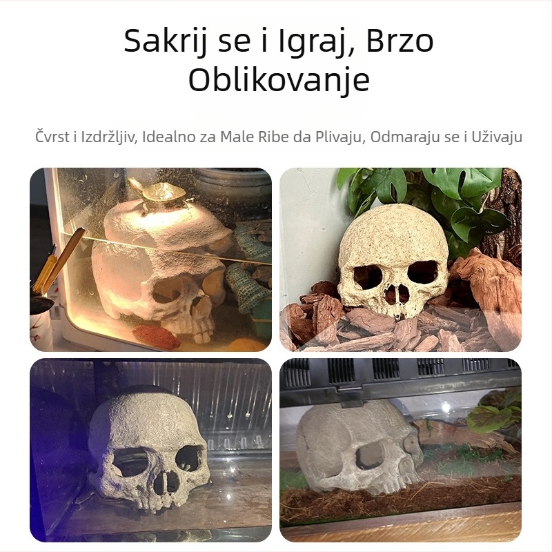 Ukrasi za uređenje akvarija, škorpion, čuvar palače, pauk, gušter, zmija, piton, lubanja, kost, uzgoj, kuća, bijeg