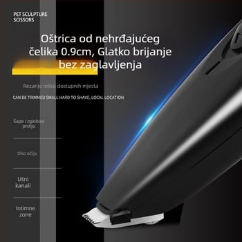 Rezač za brijanje mačjih šapa, rezač za dlake na psećim šapama, rezač za brijanje dlaka na šapama kućnih ljubimaca, električni rezač za dlake na potisku, rezač za dlake u ušima