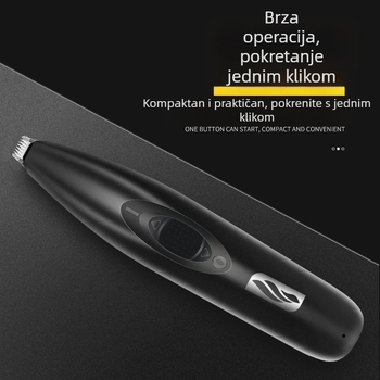 Rezač za brijanje mačjih šapa, rezač za dlake na psećim šapama, rezač za brijanje dlaka na šapama kućnih ljubimaca, električni rezač za dlake na potisku, rezač za dlake u ušima