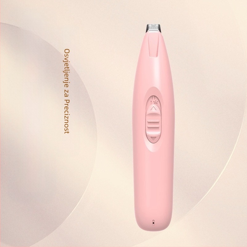 Rezač za brijanje mačjih šapa, rezač za dlake na psećim šapama, rezač za brijanje dlaka na šapama kućnih ljubimaca, električni rezač za dlake na potisku, rezač za dlake u ušima