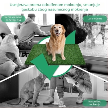 Protuklizna i nepropusna podloga za pelene proizvođača Lawn Pet, prozračna i jednostavna za pranje, univerzalna podloga za WC s travom za pse i mačke