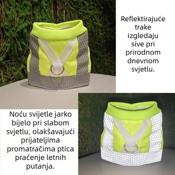 Leteći konop za papige Xuanfeng Tigrova koža Božur Vučni konopac Leteći remen Ptičji artefakt Ptičji prsluk Fluorescentna odjeća