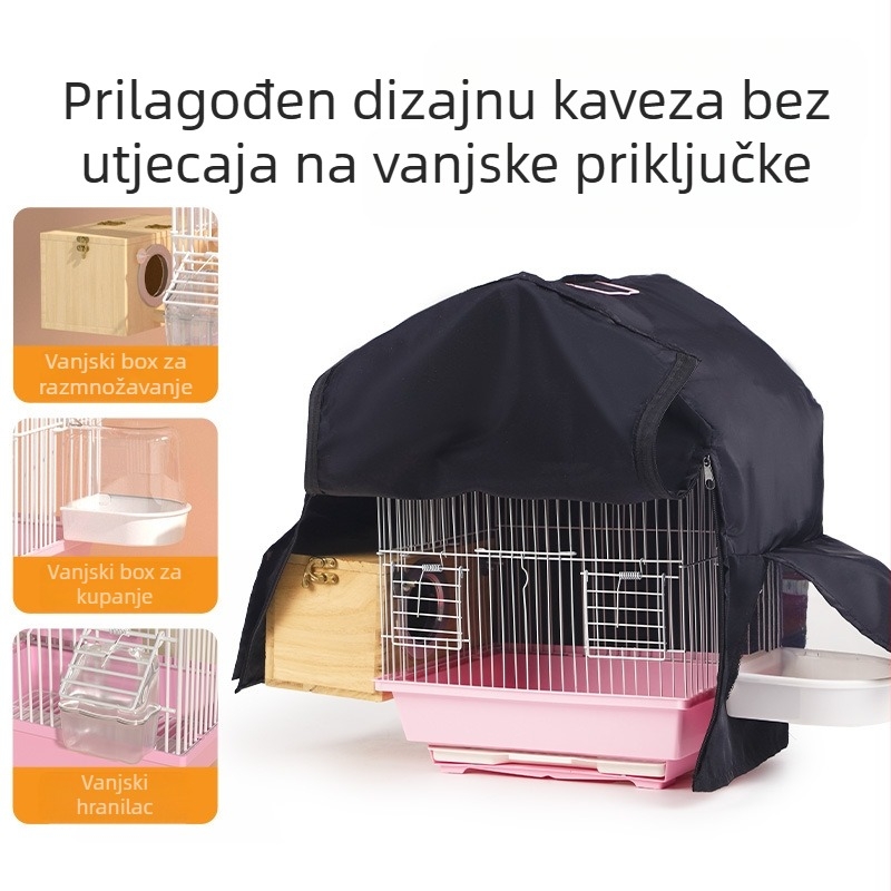 Kavez za ptice, kombinezon za toplinsku izolaciju, sjenčanje, vjetrootporni artefakt, zimski artefakt, tajanstvena tigrova koža, set za ptice, veleprodaja pribora za papige