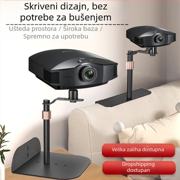 Nosač projektora bez rupa, skriveni metalni noćni kauč, glava s polarnom rižinom maticom, univerzalni stolni nosač