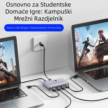 Gigabitni mrežni kabelski razdjelnik, gigabitni mrežni razdjelnik, računalni TV usmjerivač