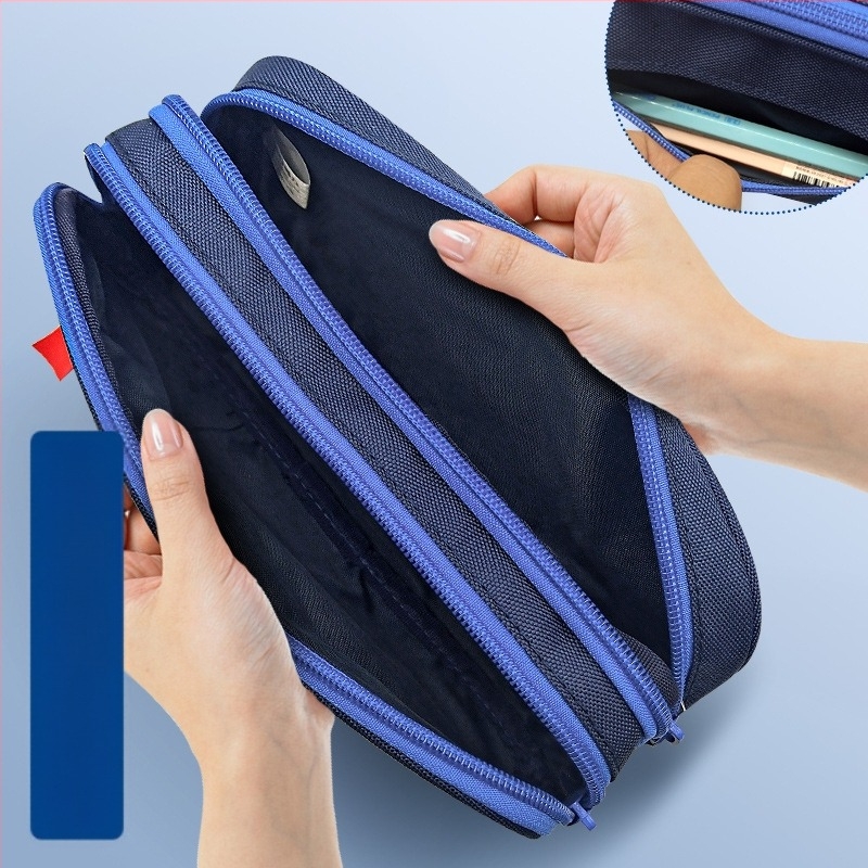 Deli 66764 Pernica velikog kapaciteta za dječake Dvoslojna pernica za učenike nižih razreda srednje škole Pernica za studente viših razreda srednje škole