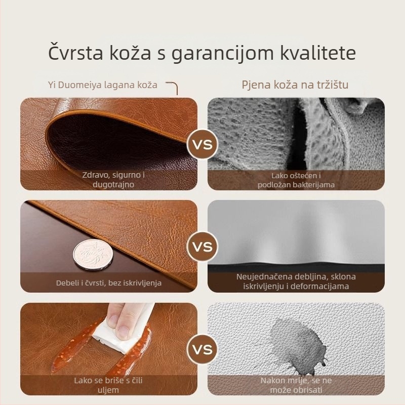 Novi retro jastuk za komodu, vrhunski vodootporni dvostrani kožni jastuk za ulazni stol, dugi jastuk za ormarić za cipele za TV