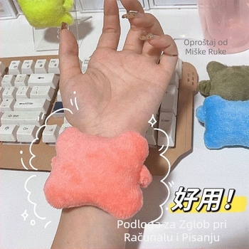 Podloga za miša za zglob, mali jastuk, jastuk za ruku, elastična traka, tipkanje na tipkovnici, naslon za ruku otporan na habanje, jastučić za ruku, uredska podrška za zglob