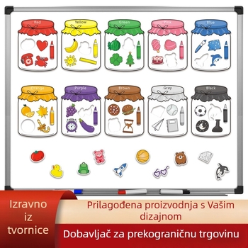 Prekogranične eksplozije zanimljivo prepoznavanje boja magnetska klasifikacija igračaka odijelo boja limenke šećera roditeljstvo rano obrazovanje magneti za hladnjak
