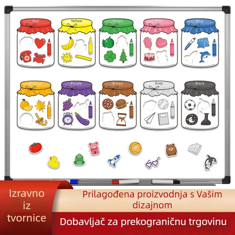 Prekogranične eksplozije zanimljivo prepoznavanje boja magnetska klasifikacija igračaka odijelo boja limenke šećera roditeljstvo rano obrazovanje magneti za hladnjak