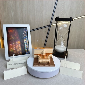 3D stereo papir za bilješke katedrale sv. Petra, rezbareni dvorac, ručno kidanje bilješki, poslovni poklon, ukras, model bilješki