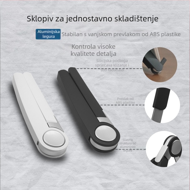 Držač za računalo, prijenosni držač za prijenosno računalo, držač za odvođenje topline, lijeni stalak, držač za tablet, stalak za iverak