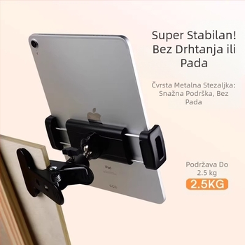 Metalna snažna kopča za panoramsko/nagibno pričvršćivanje stolnog nosača za mobilni telefon, pribor za pričvršćivanje, kopča, baza, 17,4 mm kugla, dvostruka kugla za panoramsko/nagibno pričvršćivanje