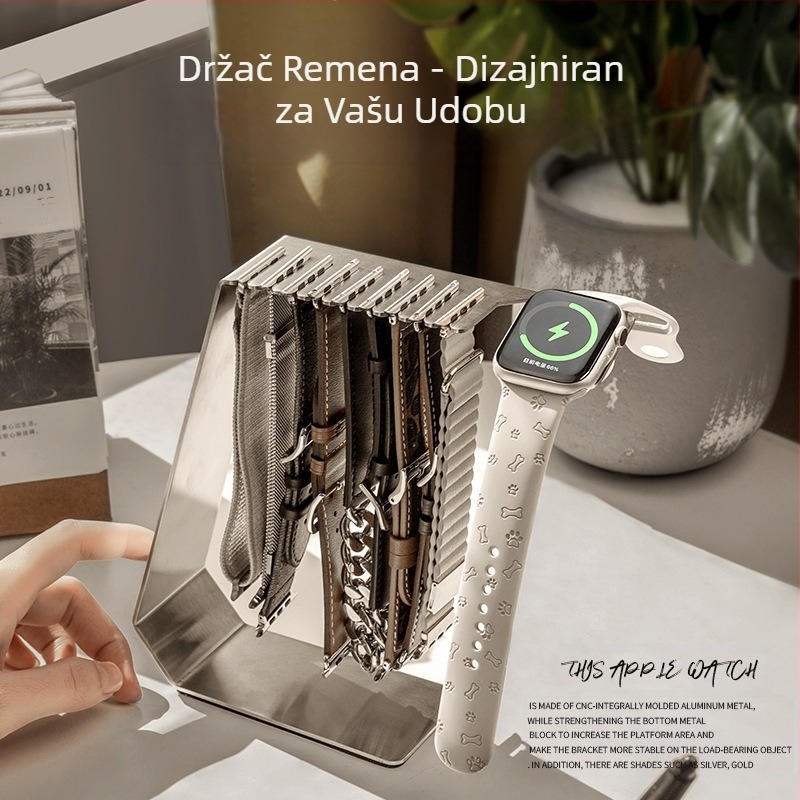 Primjenjiva baza za punjenje Apple Watch Remen Postolje za pohranu iWatch Metalni punjač za Apple Watch