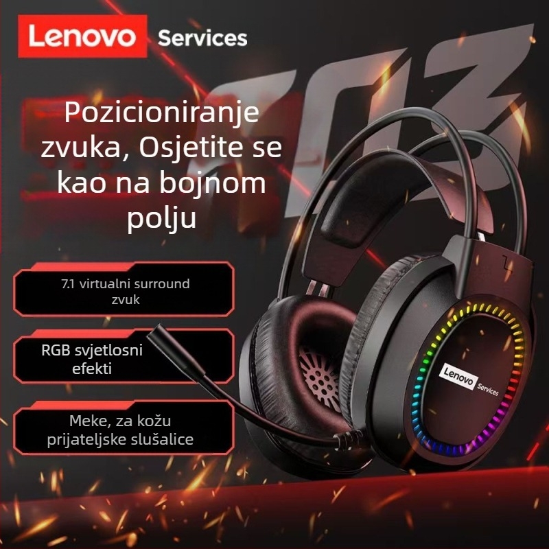 Lenovo E03Services Računalne slušalice Slušalice USB Stolno računalo Prijenosno računalo Piletina Internet kafić E-sportske igre