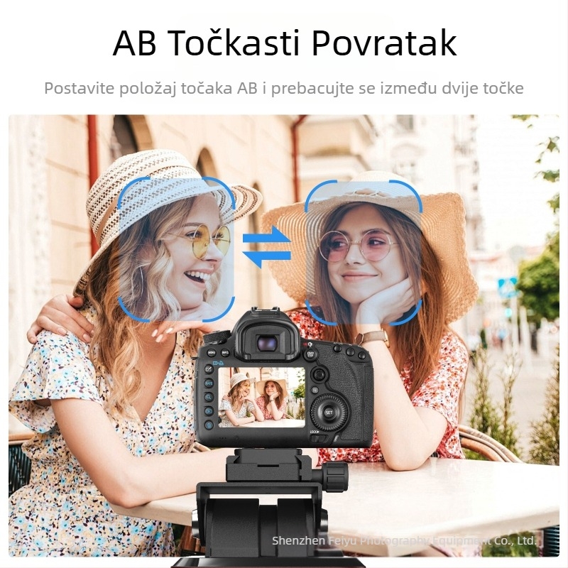 ZIFON stabilizator za mobitel s panoramskim praćenjem, pan-tilt 360°, električni pan-tilt za stolni telefon, YT-1500pro