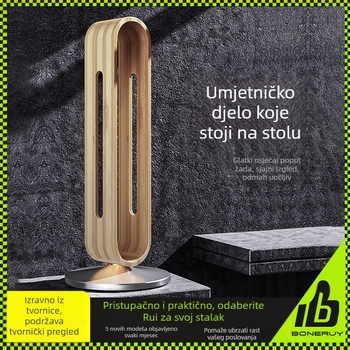 Boneruy stalak za slušalice od aluminijske legure, stolni bambusov silikonski stalak za umjetnine, stalak za slušalice za igre