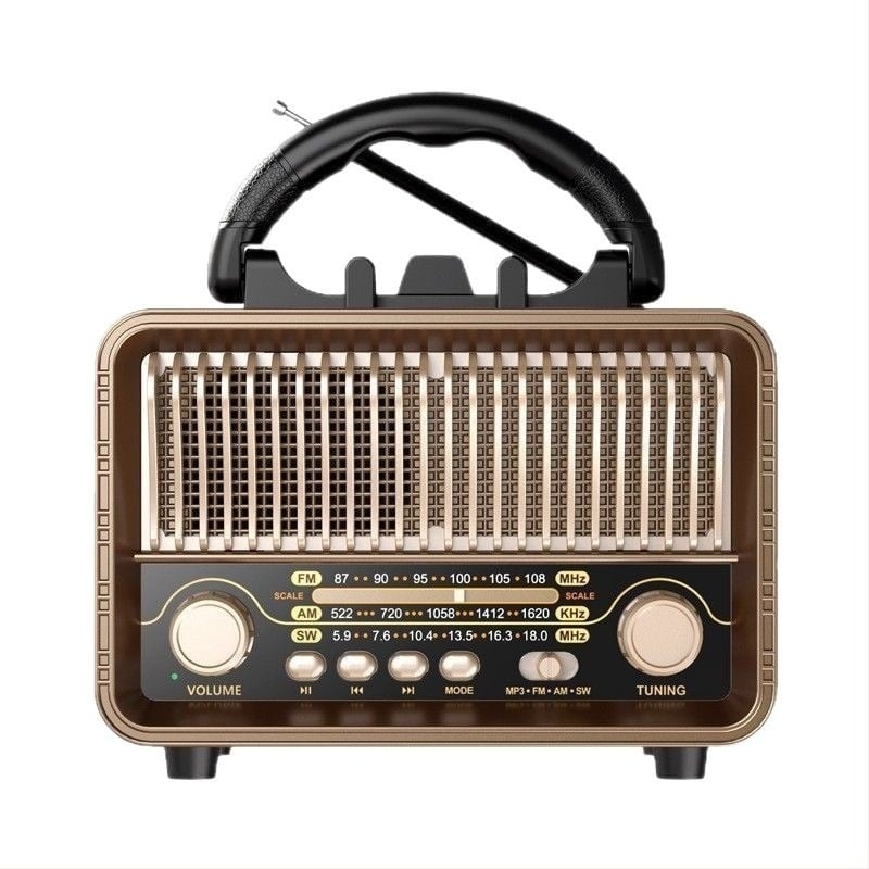 Prekogranični 2025 Novi full-band Retro Stereo Radio Podržava Card U Disk Bluetooth zvučnik