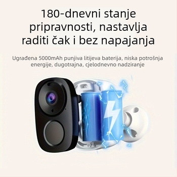Prekogranična popularna kamera s malom potrošnjom baterije, bežična unutarnja kamera za nadzor visoke razlučivosti u punoj boji s noćnim vidom i bez utikača
