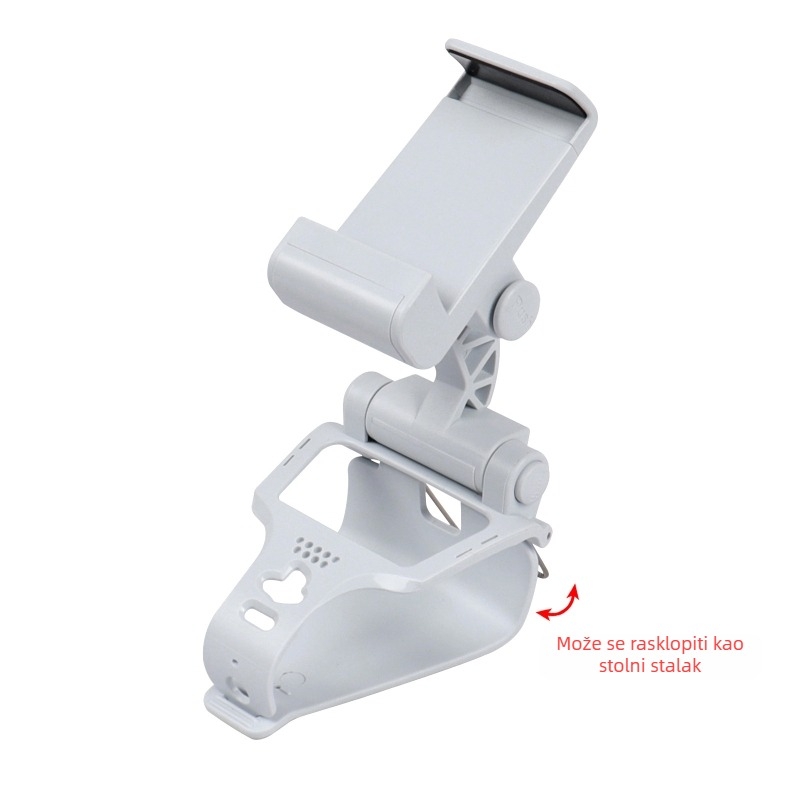 Nova kopča za PS5 kontroler za igre, držač za mobitel PS5 s dvostrukim podesivim kutom, metalna uvlačiva kopča za P5