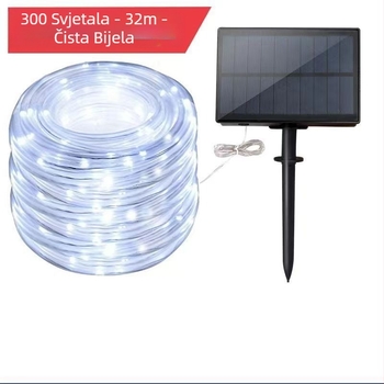 LED solarna dugina cijev za svjetlo, vrtno dvorište, dekorativno svjetlo, vanjska vodootporna, blagdanska atmosfera, crijevo, kožna linija svjetla