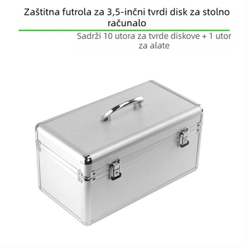 Računalna 3,5-inčna kutija za mehanički tvrdi disk za stolno računalo, zaštitna kutija za pohranu, torba s bravom, sigurnosna kutija za tvrdi disk