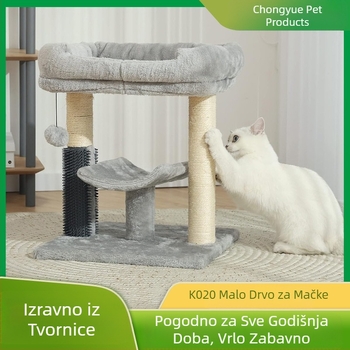 Integrirana penjalica za mačke i kućica za mačke, krevet za mačke koji se ne linja, integrirani okvir za mačke, direktna dostava iz tvornice, penjalica, otporna na ogrebotine i habanje