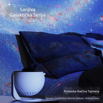 Galaxy Focusing Projection Lamp isporučuje 13 kompleta visokorezolucijskih Filin filmova za spavaću sobu, projekcijske lampe za spavaću sobu, pokloni, atmosferska zvjezdana lampa
