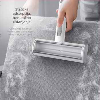 Sredstvo za uklanjanje dlaka kućnih ljubimaca preko granice, valjak za struganje dlaka za odjeću, sofu, tepih, mačke i pse, statički valjak za kućne ljubimce