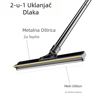 Nova četka za uklanjanje dlačica s dugom drškom dva u jednom, uvlačivi brijač za dlake kućnih ljubimaca, višenamjenski brijač za tepihe