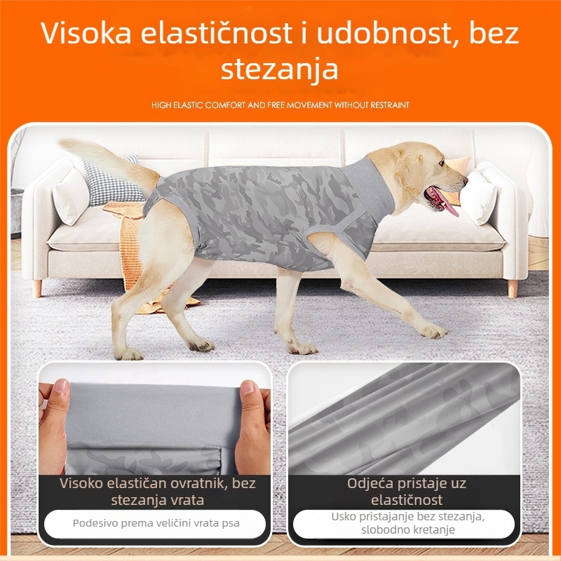 Amazonska odjeća za sterilizaciju pasa, nova menstrualna odjeća za pse, može držati sanitarne uloške, prozračna odjeća za oporavak od odvikavanja od dojenja i protiv lizanja