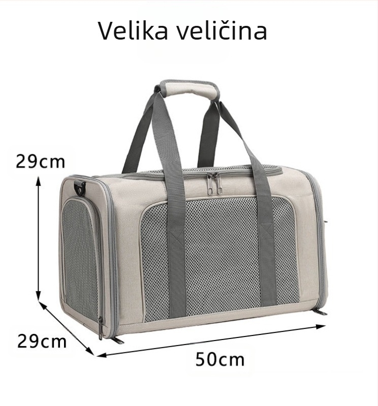 Torba za mačke, izlazna prijenosna, velikog kapaciteta, prozračna, kavez za mačke u automobilu, kavez za mačke, torba za pse, prijenosna, sklopiva torba za kućne ljubimce preko tijela