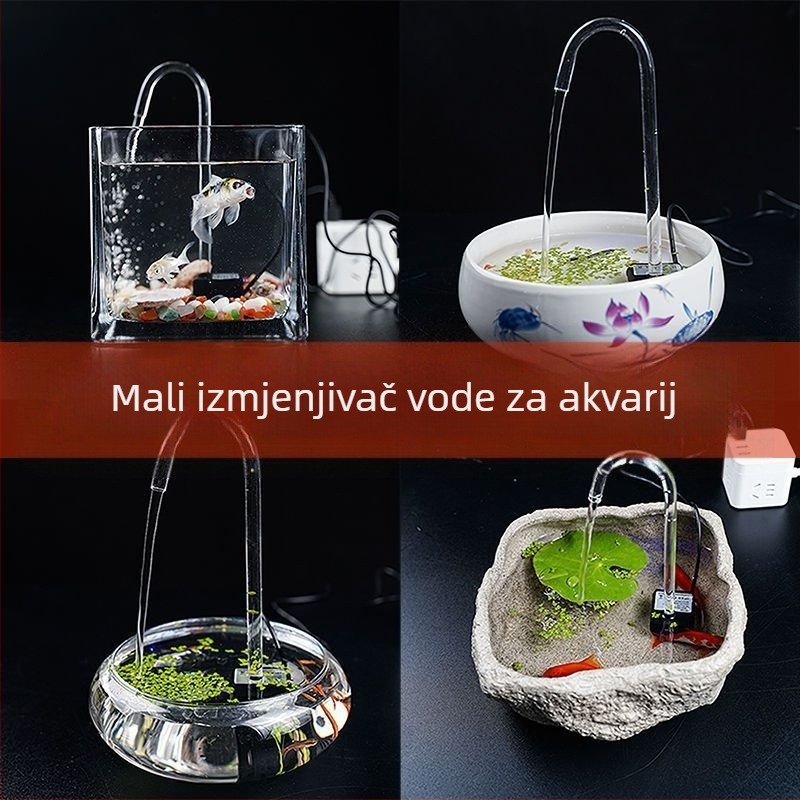 Mini pumpa za vodu za akvarij, fontana za kamenjare, mala cirkulacijska pumpa, filter za bonsai, ultra tiha, USB, mala