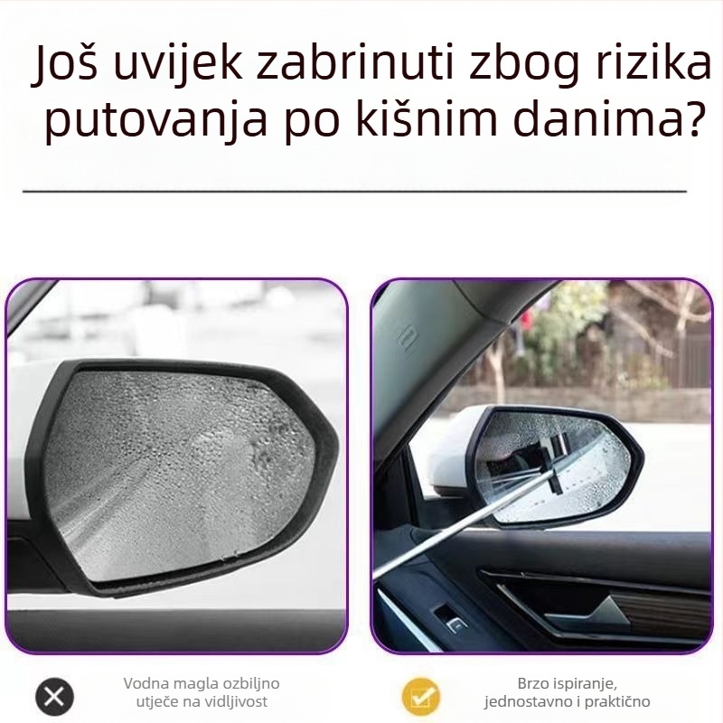Brisač retrovizora za automobil, brisač vjetrobranskog stakla od nehrđajućeg čelika, uvlačivi prijenosni brisač, čišćenje brisača prozora