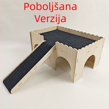 Masivno drvo Vjeverica Hrčak Nizozemsko svinjče Gnijezdo Totoro Zec Zlatni Medvjed Mala kućica Zamorac Jež Gnijezdo Malo Kućno Ljubimce Spavaća Soba