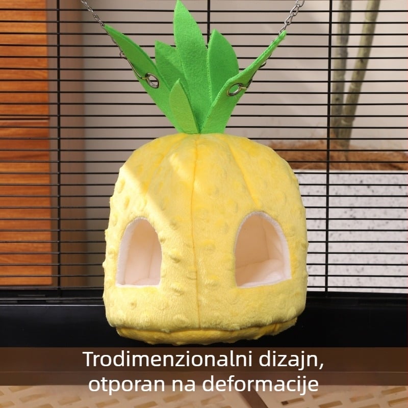 Du Laohan prekogranična viseća mreža za hrčke, proljeće i ljeto, univerzalno gnijezdo, sklonište od ananasa i zlatnog medvjeda, kućica za ptice, gnijezdo za hrčke, pribor za...