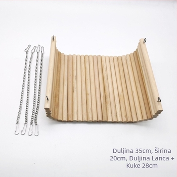 Tvornička roba patuljasti zec igračka nizozemska svinja Totoro ljuljačka od punog drva viseća ljuljačka gnijezdo set za zamorce kutnjaci potrepštine