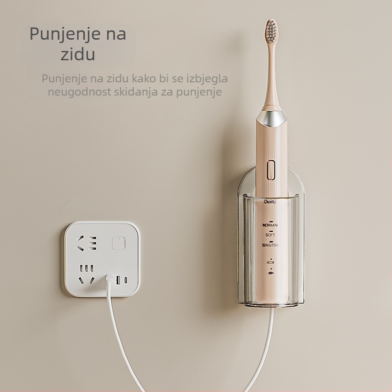 Pro-hand držač za električne četkice za zube, neperforirani stalak za WC, stalak za pastu za zube, kutija za pohranu, automatski stiskač paste za zube