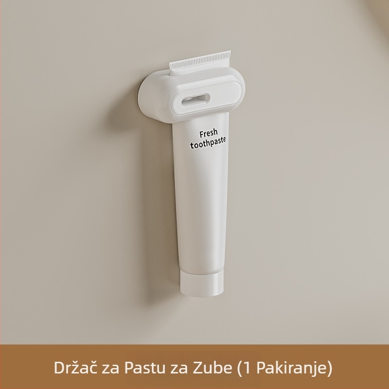 Pro-hand držač za električne četkice za zube, neperforirani stalak za WC, stalak za pastu za zube, kutija za pohranu, automatski stiskač paste za zube