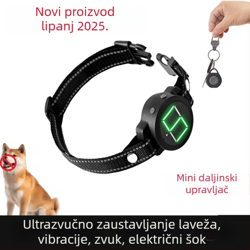 Prekogranični novi proizvod Uređaj protiv lajanja za kućne ljubimce Uređaj za dresuru pasa Ogrlica protiv lajanja Automatska ogrlica protiv lajanja za pse s daljinskim upravljačem Električni udar Vibracijski zvuk